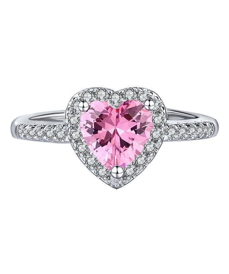 Divine Love Peach Heart Ring