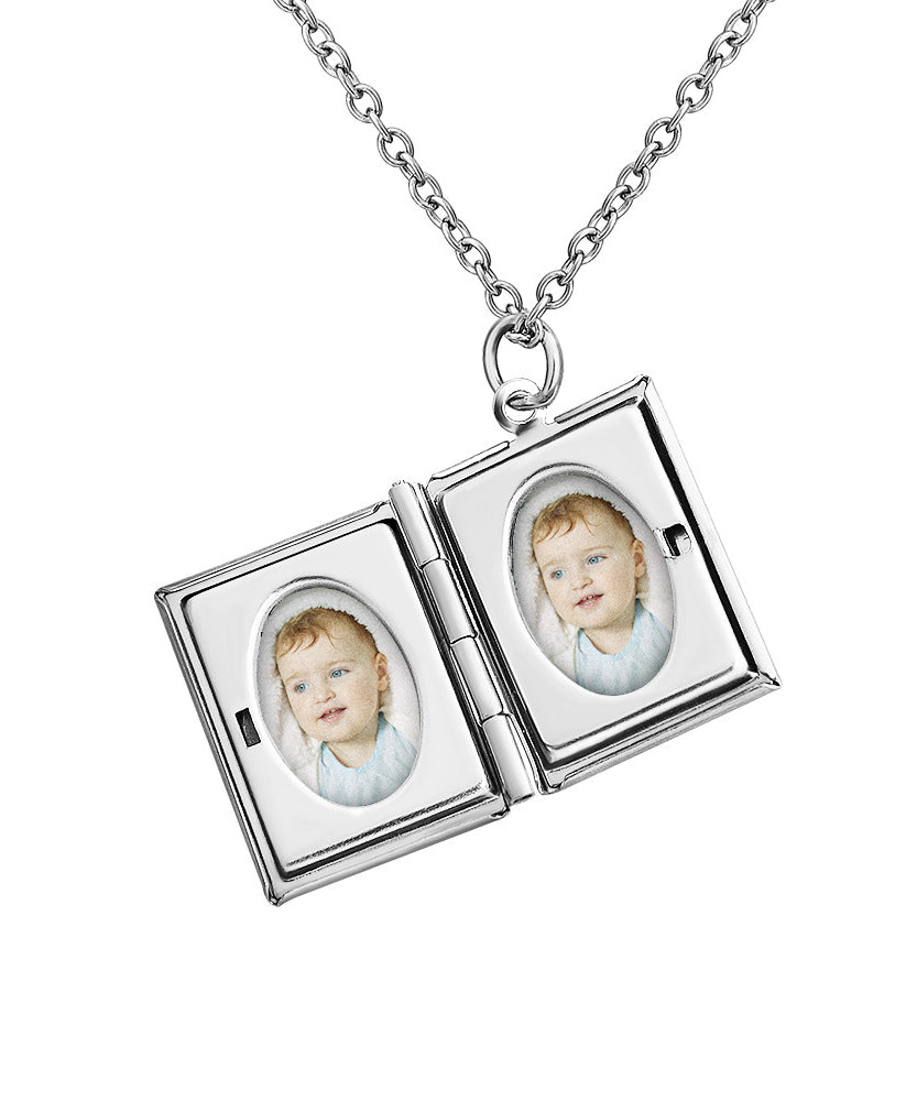 Couple Book Necklace