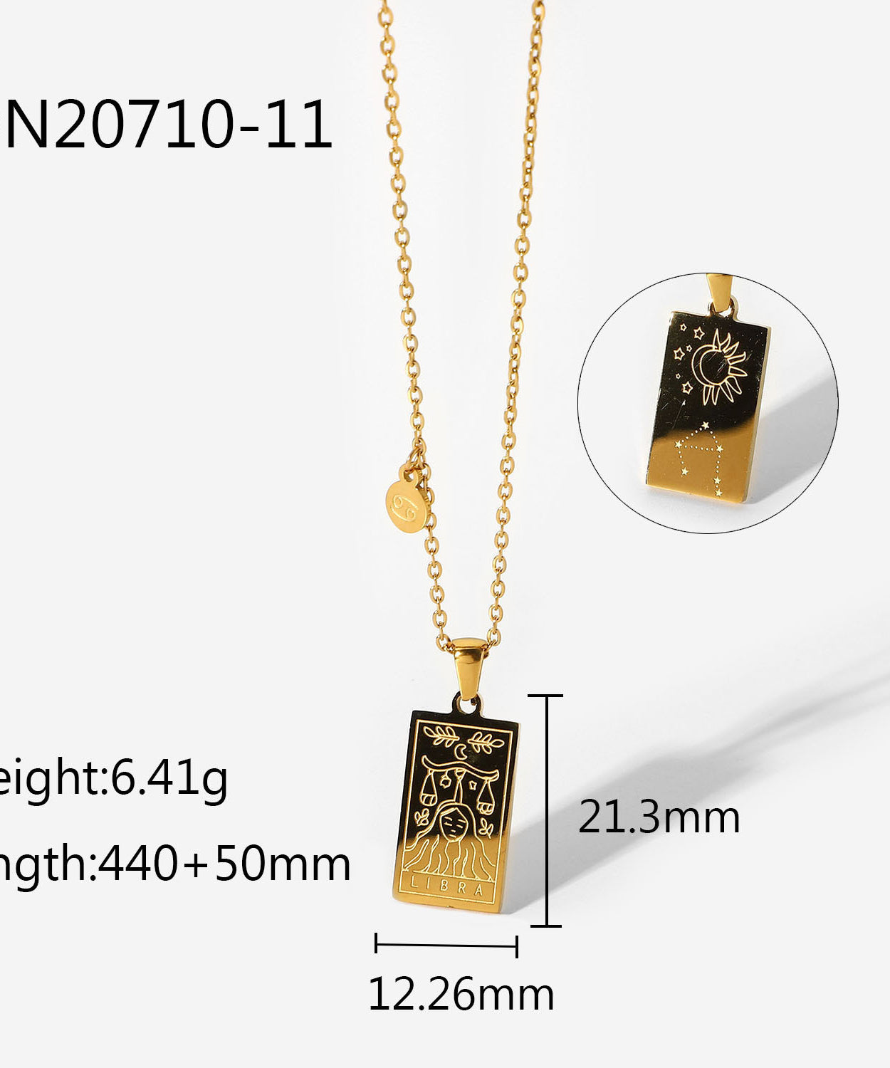 Zodiac Constellation Panel Necklace