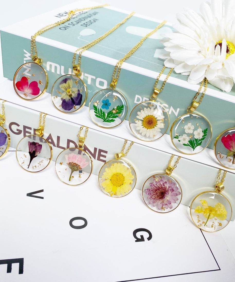 Ethereal Dried Flower Necklace