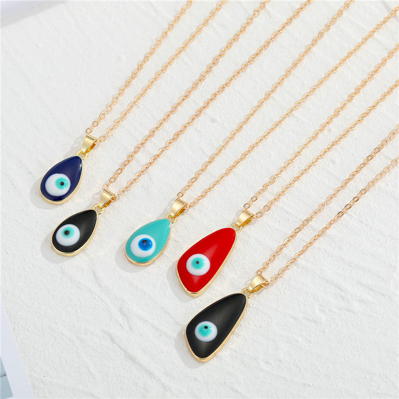 Lucky Eye Drop Necklace