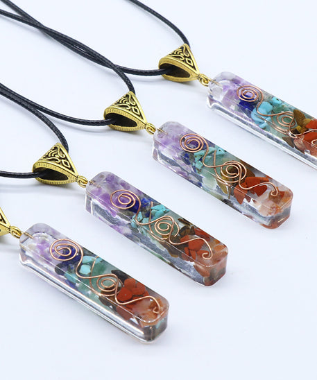 Earthbound Colorful Gravel Necklace