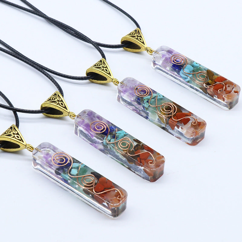 Earthbound Colorful Gravel Necklace