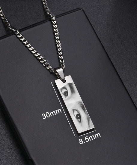 Customized Eyes Photo Necklace or Bracelet