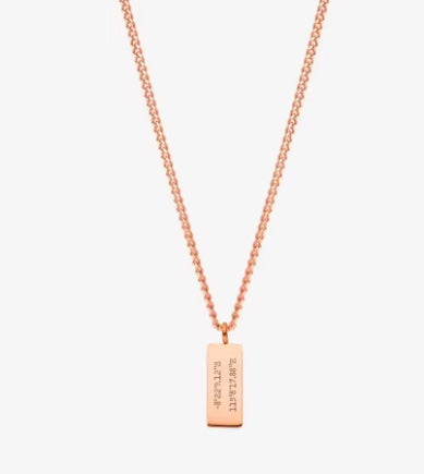 Customized Gold Bar Name Necklace