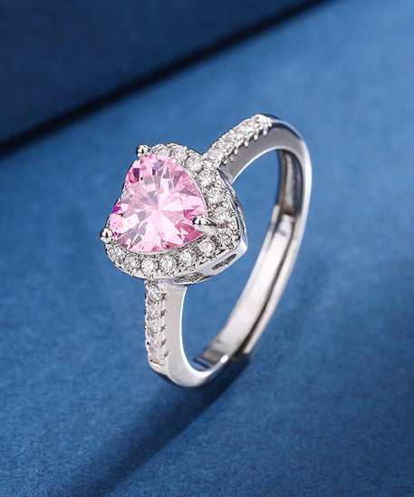 Divine Love Peach Heart Ring