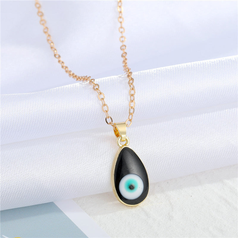 Lucky Eye Drop Necklace