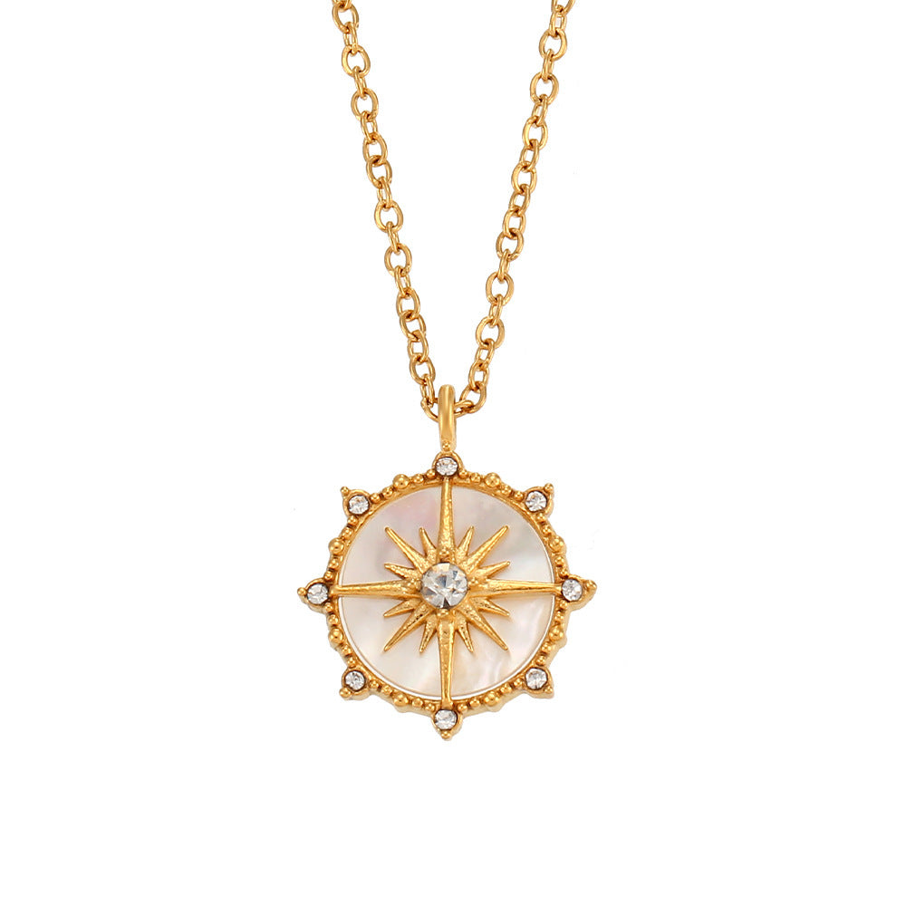 Sunlit Compass Necklace