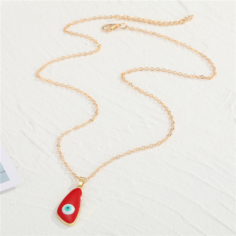 Lucky Eye Drop Necklace