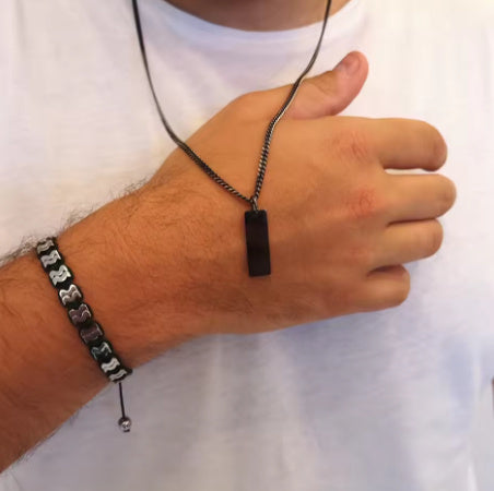 Customized Gold Bar Name Necklace