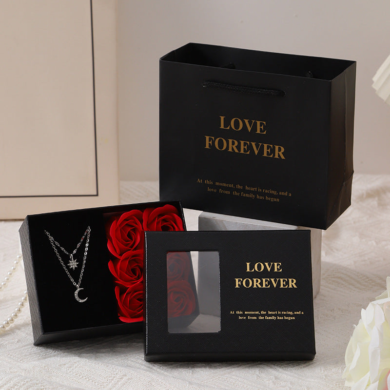 Love Forever Soap Rose Jewelry Box