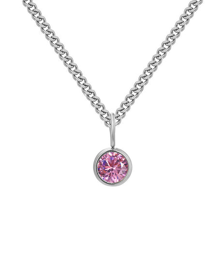 Prismatic Diamond Birthstone Necklace