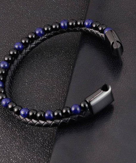 Grounded Volcanic Stone Tigereye Bracelet