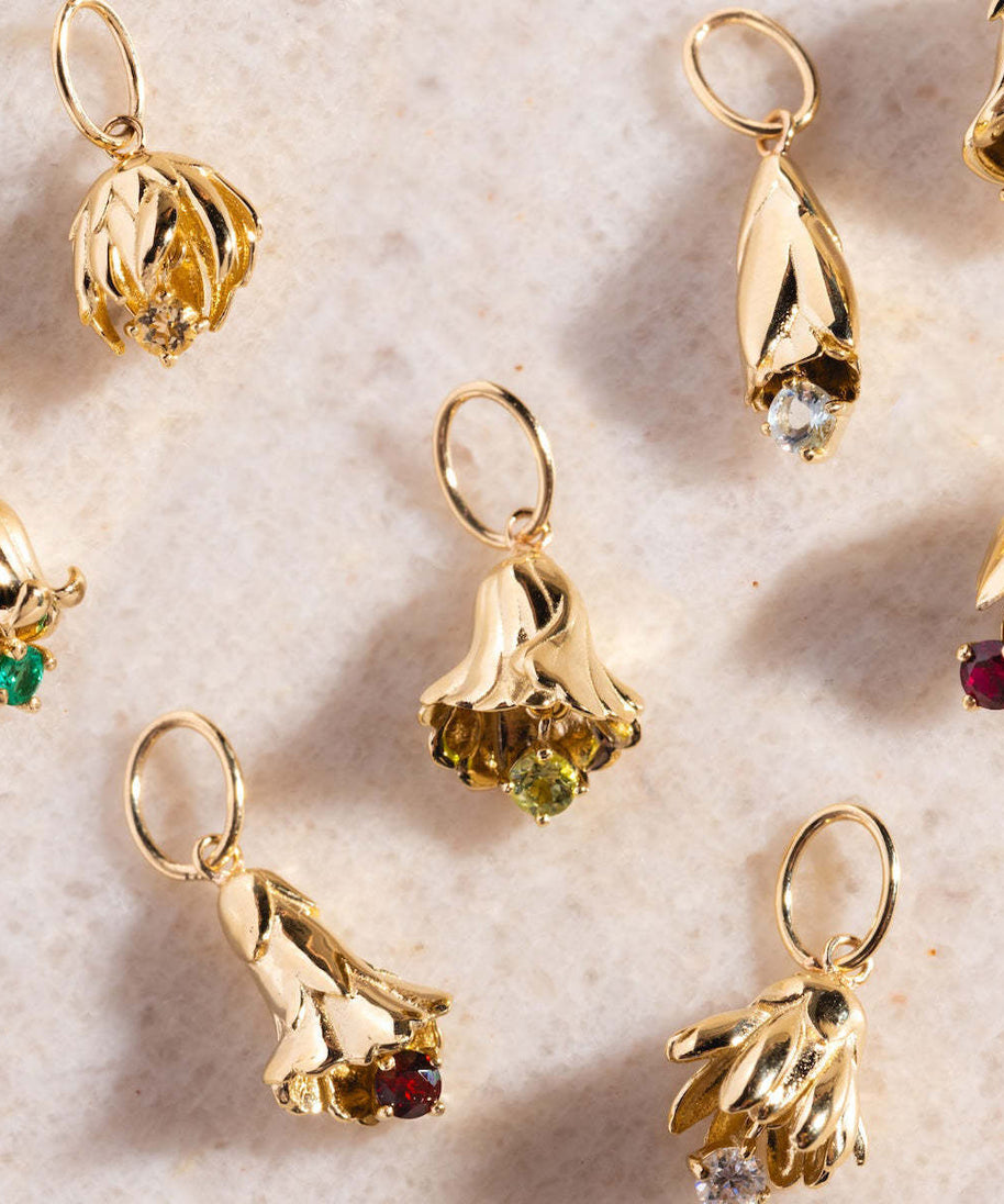 Blossom Birthstone Birth Flower Necklace