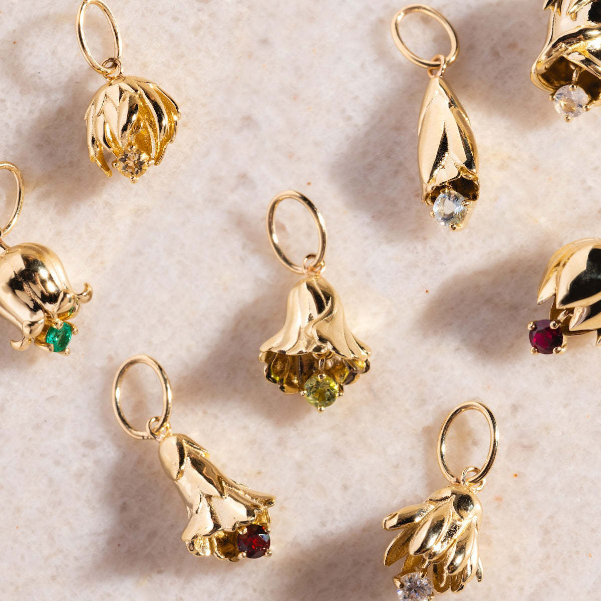 Blossom Birthstone Birth Flower Necklace