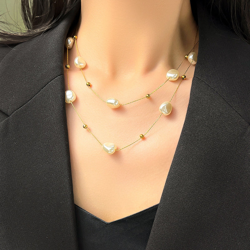 Graceful Baroque Pearl Necklace