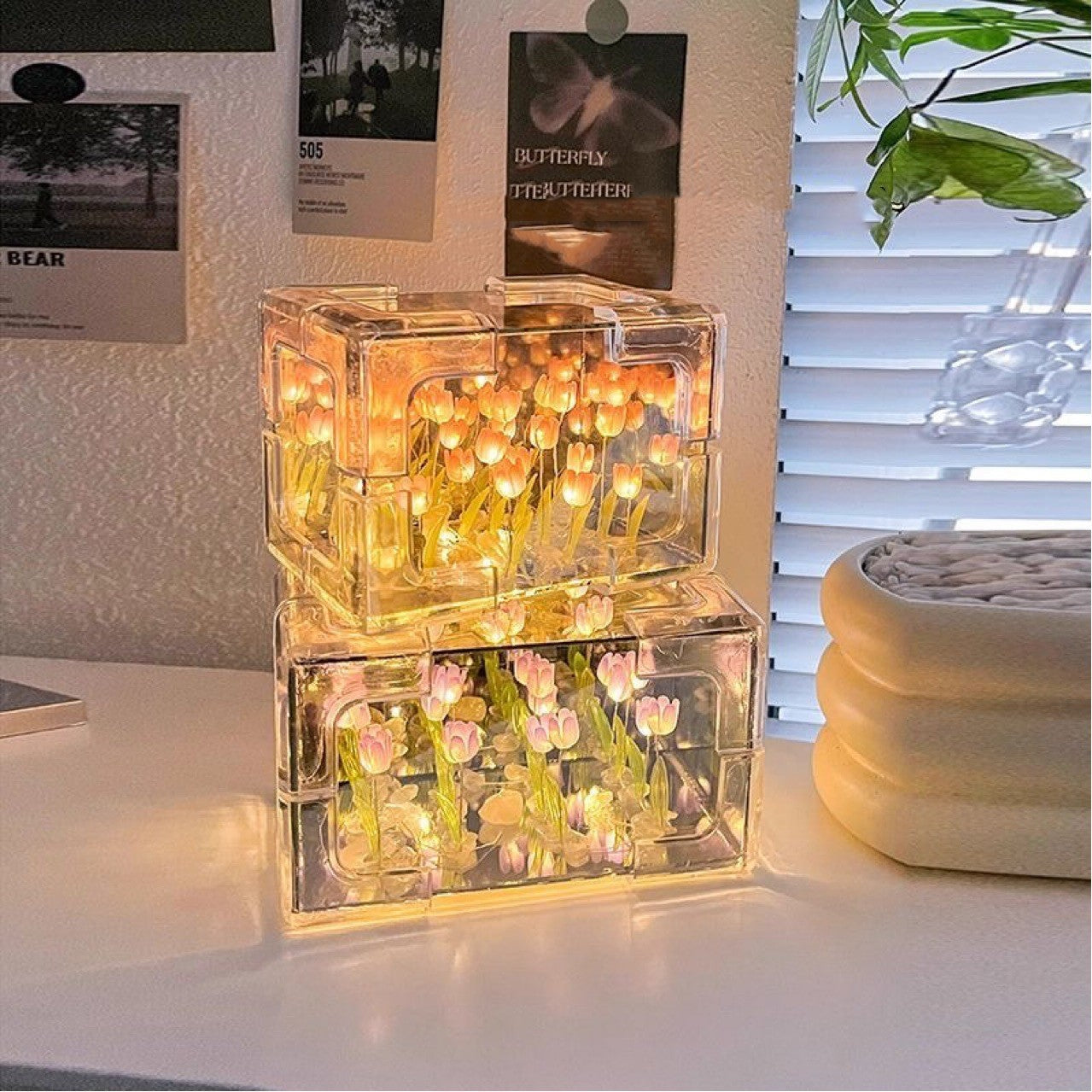 Glow Tulip Flower Night Lamp