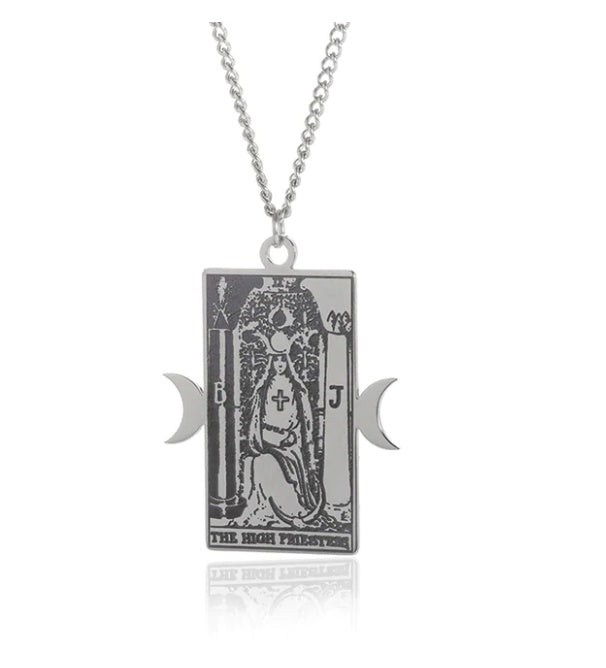 THINK HAVE Twelve Constellation Tarot Necklace Retro Constellation Necklace