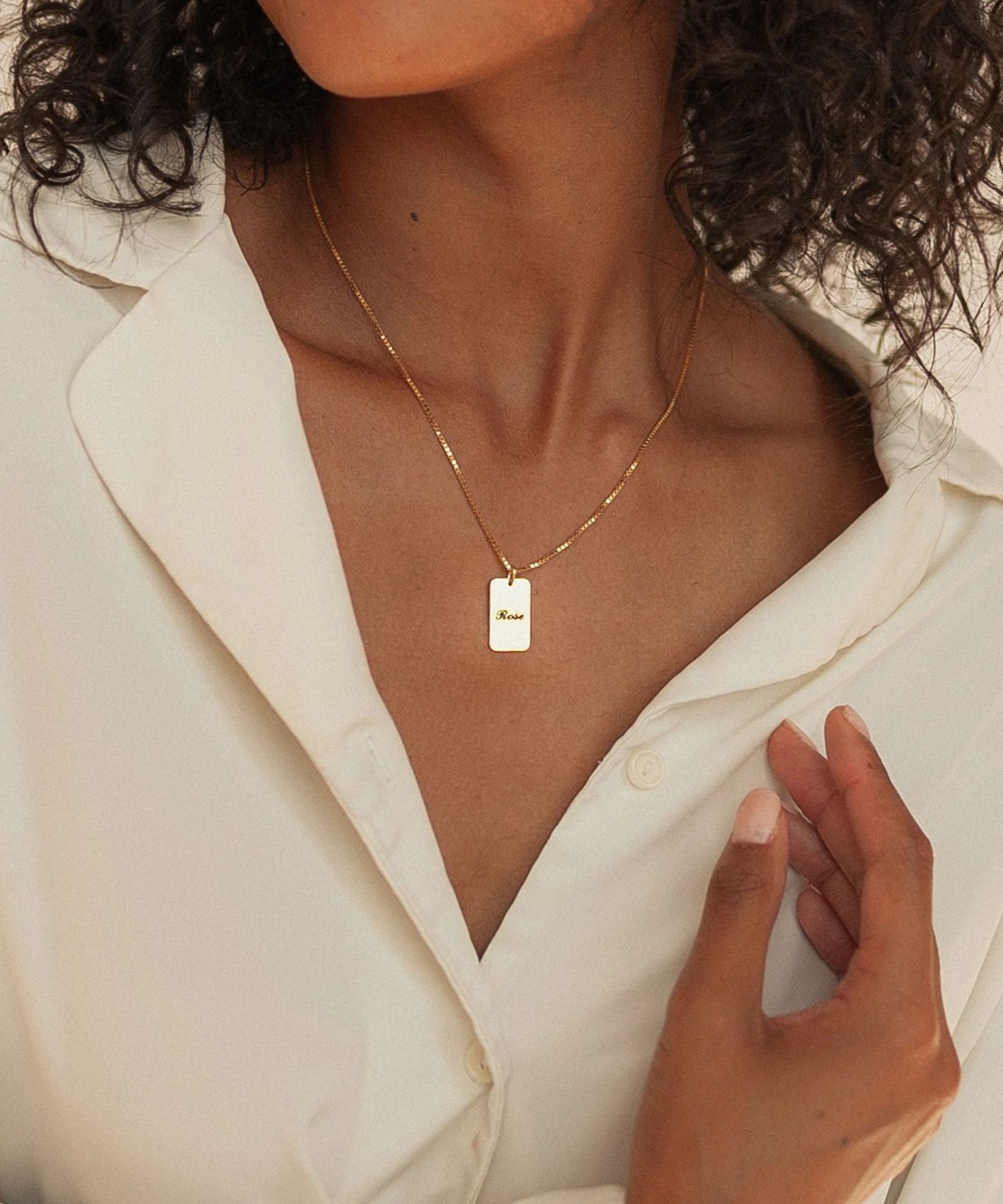 THINK WE HAVE IT ALREADY??DIY Personalized Name Square Box Chain Necklace