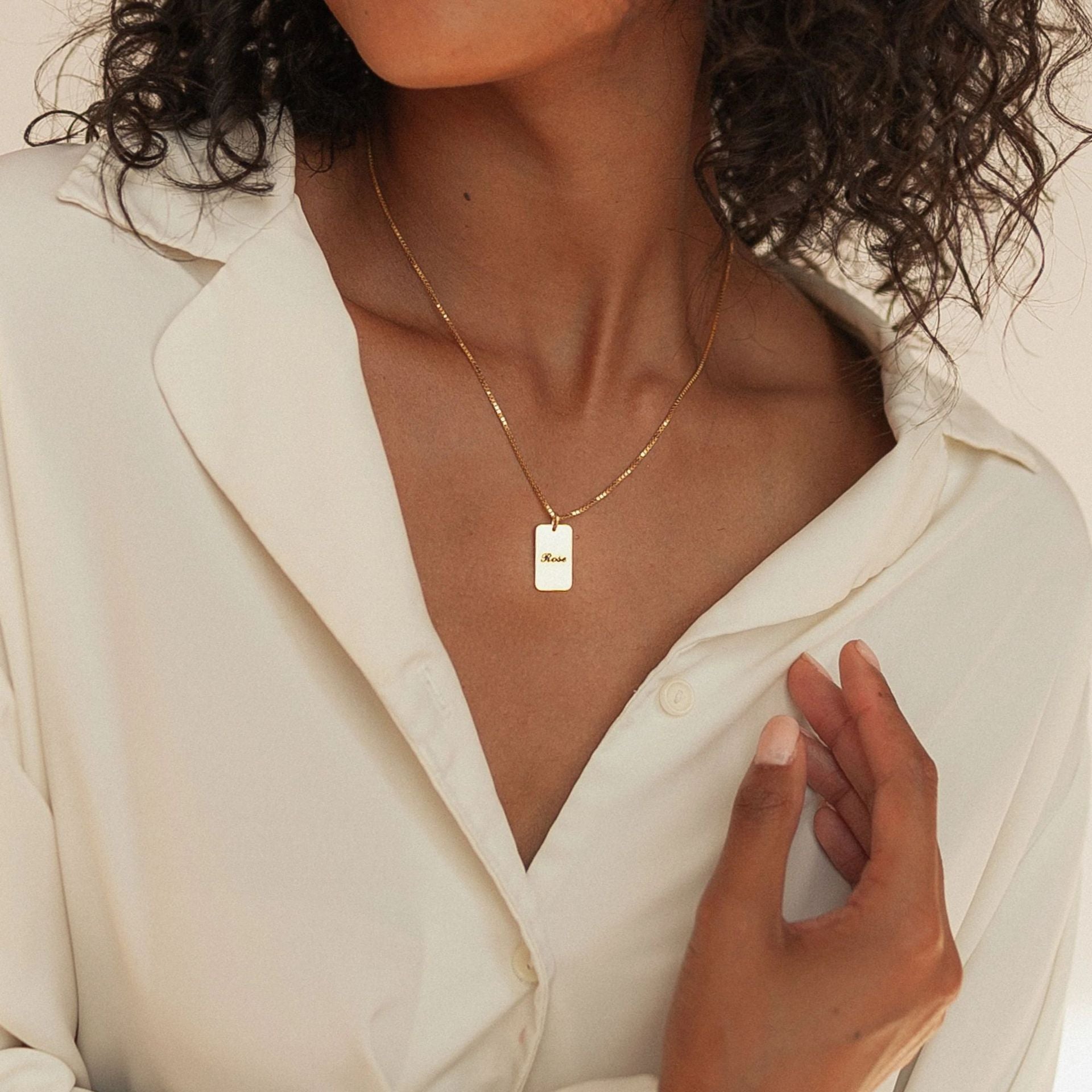 THINK WE HAVE IT ALREADY??DIY Personalized Name Square Box Chain Necklace