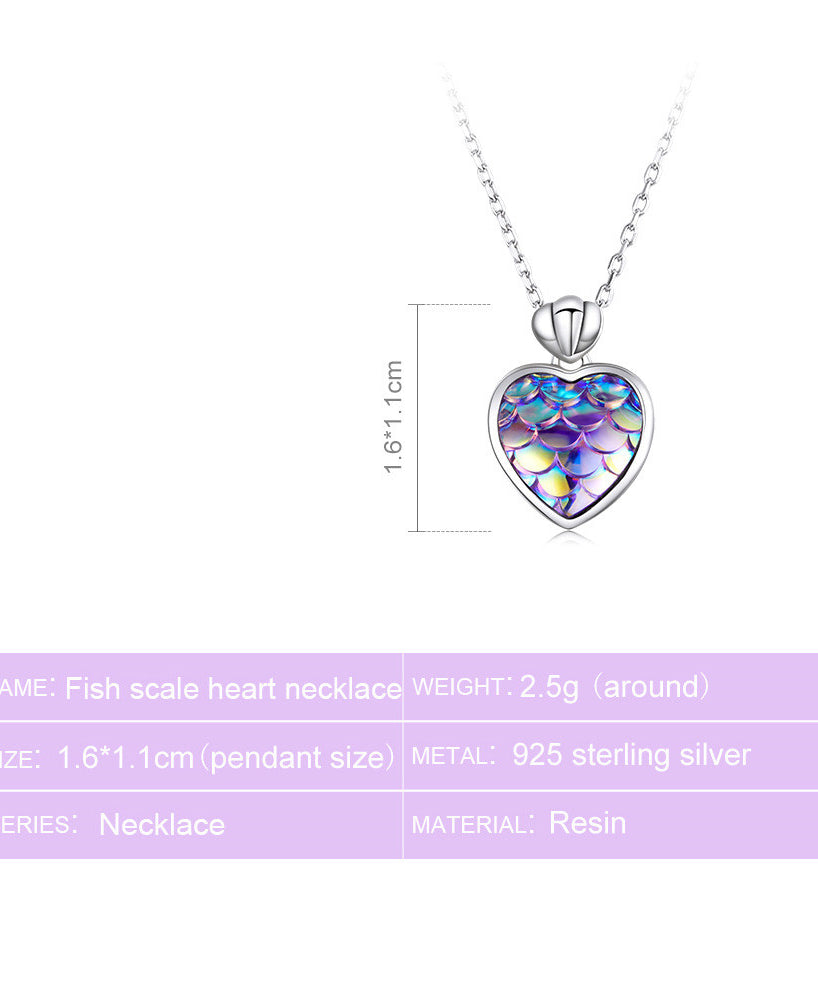 Flourishing Heart Scales Necklace