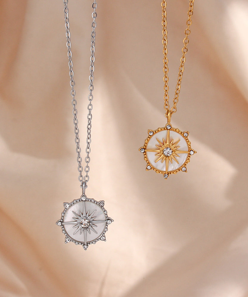 Sunlit Compass Necklace