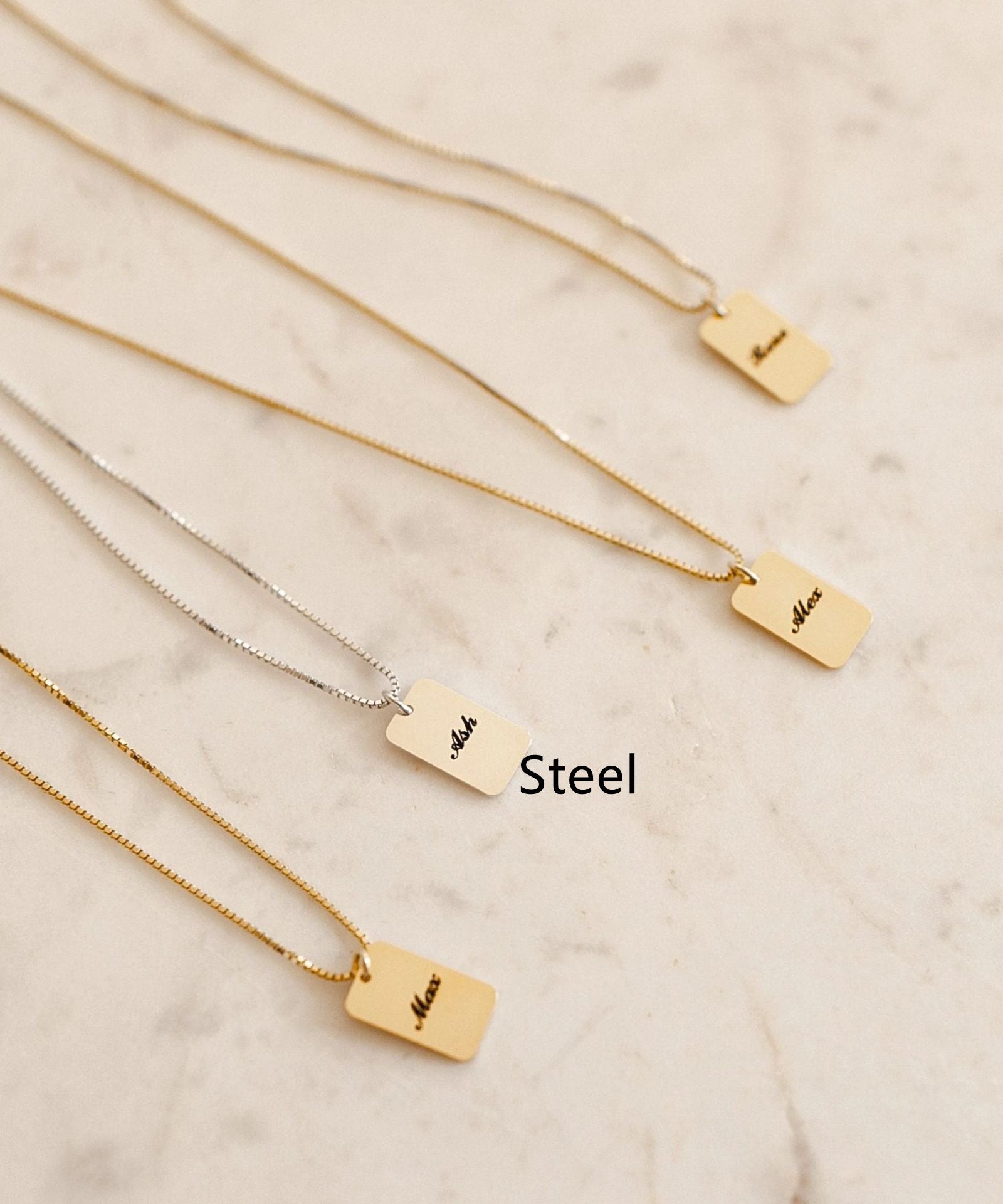 THINK WE HAVE IT ALREADY??DIY Personalized Name Square Box Chain Necklace