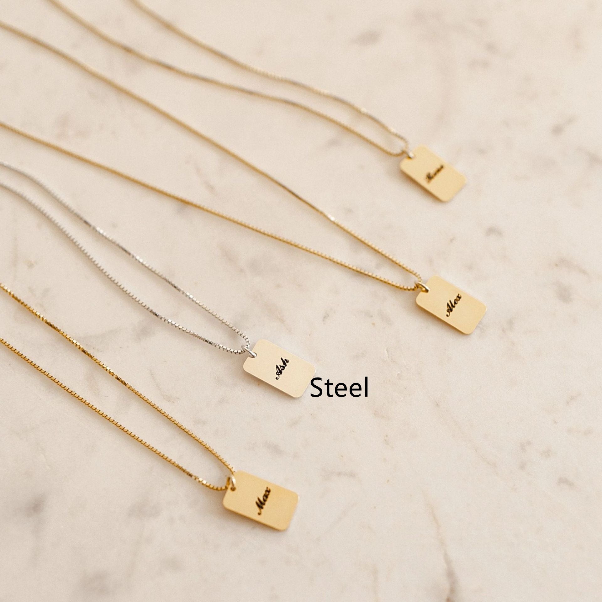 THINK WE HAVE IT ALREADY??DIY Personalized Name Square Box Chain Necklace
