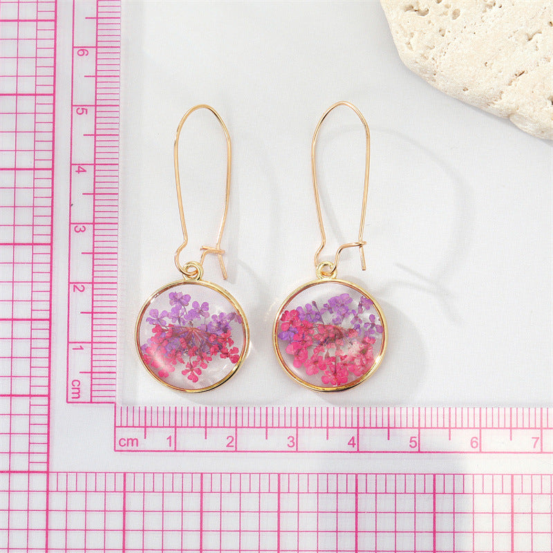 Bohemian Dried Flower Earrings