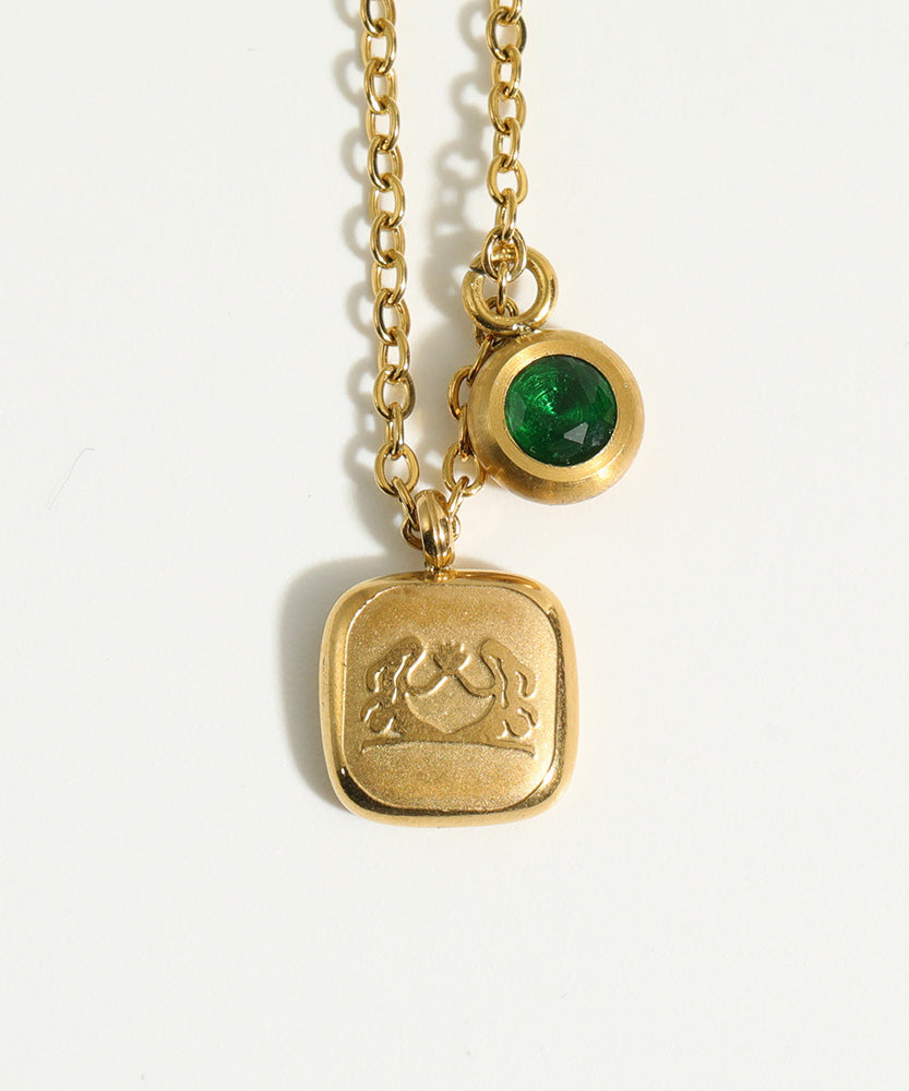 Constellation  Zodiac Birthstone Necklace