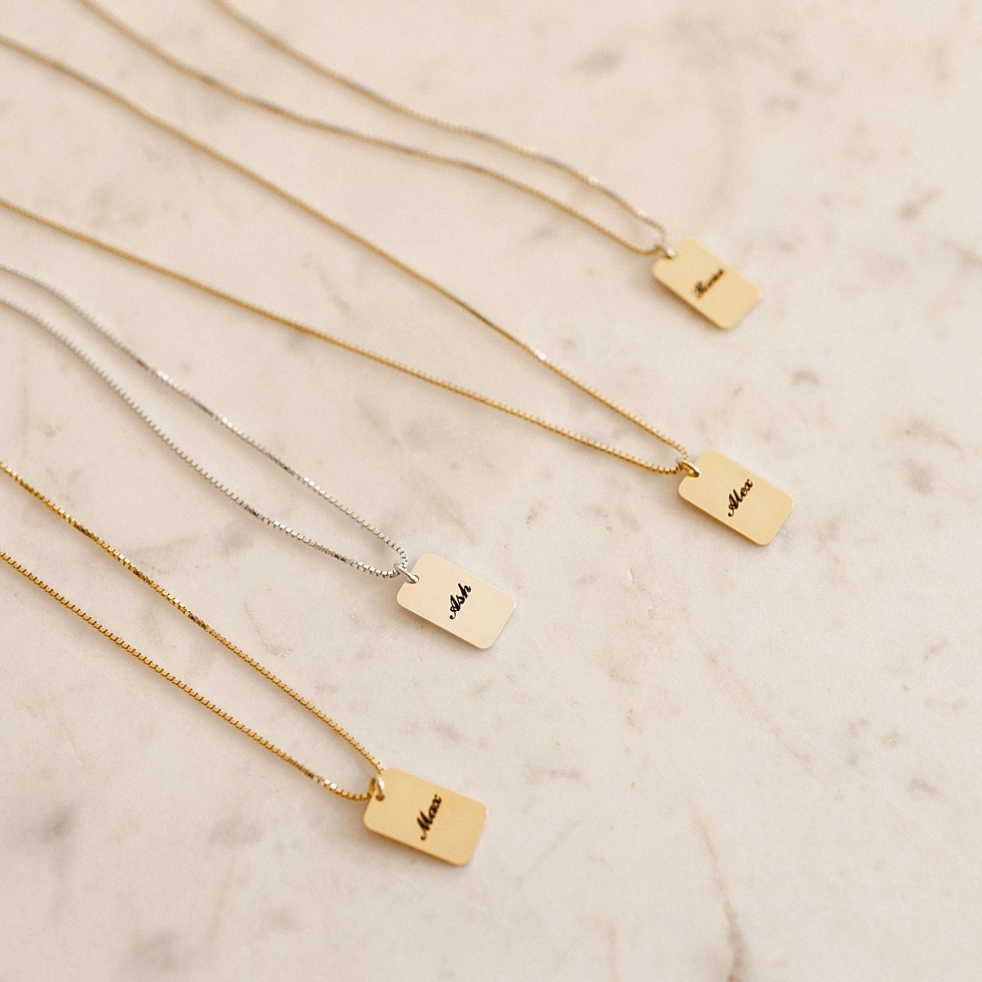THINK WE HAVE IT ALREADY??DIY Personalized Name Square Box Chain Necklace