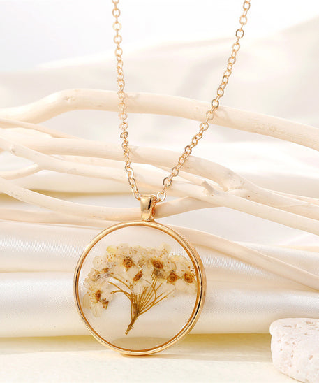 Creative Summer Dried Flower Necklace