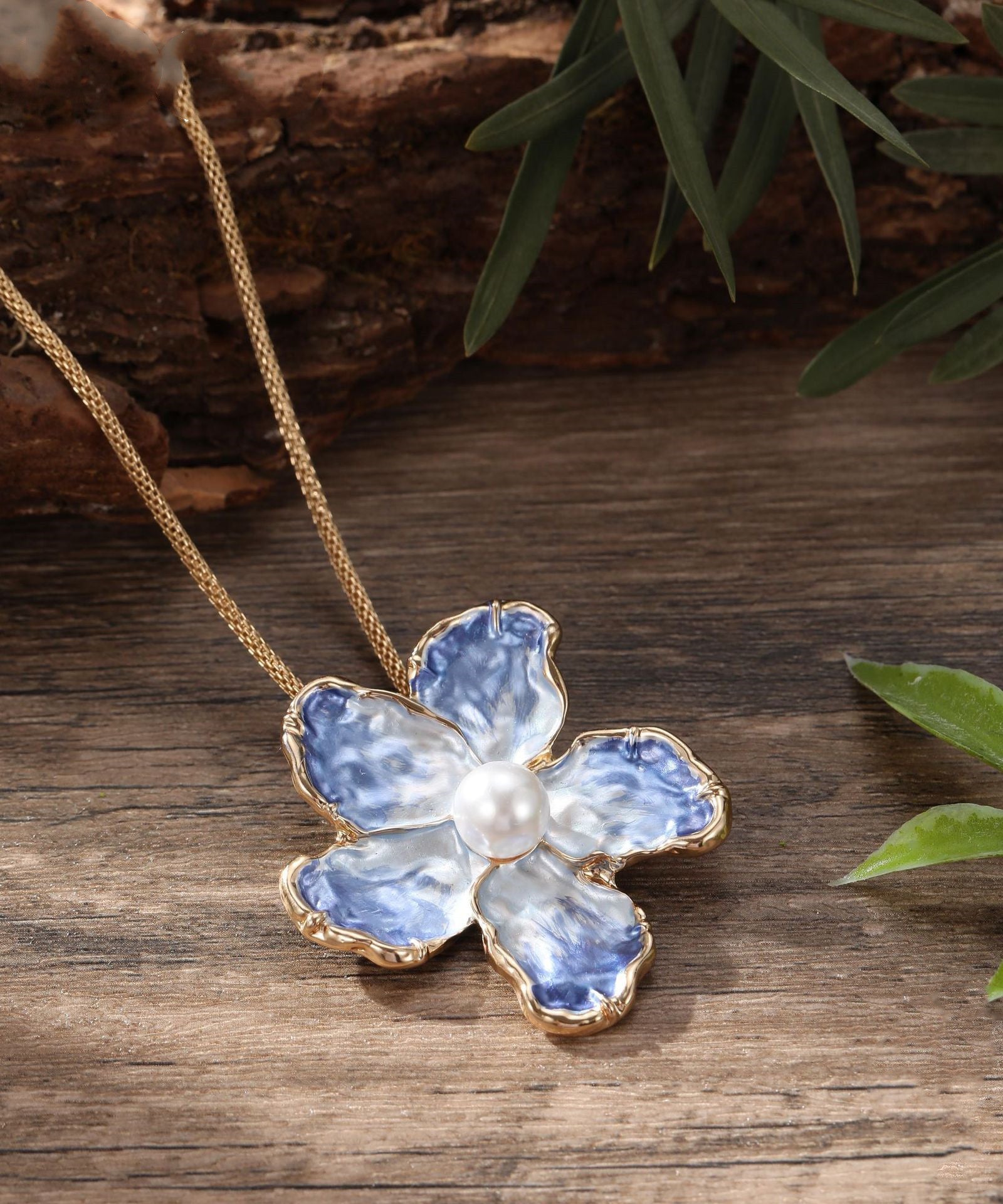 Nestled Camellia Necklace