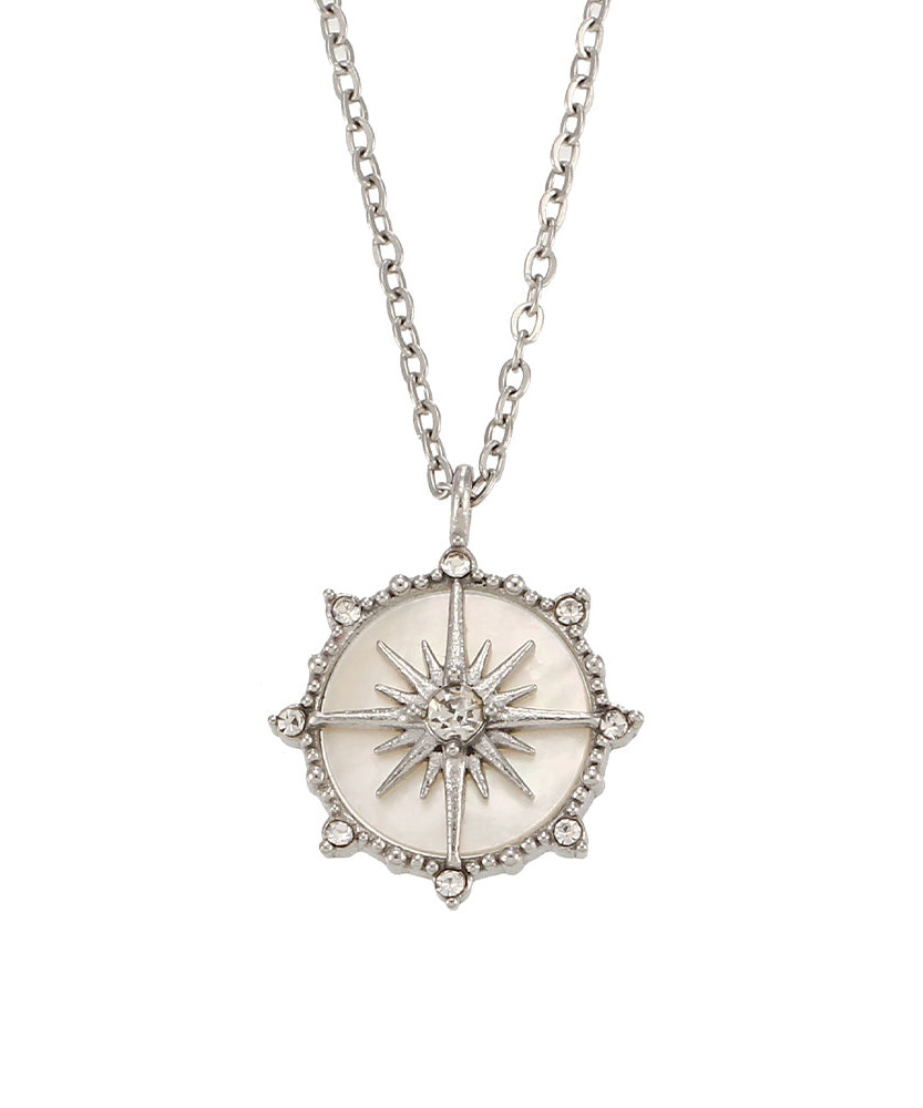Sunlit Compass Necklace