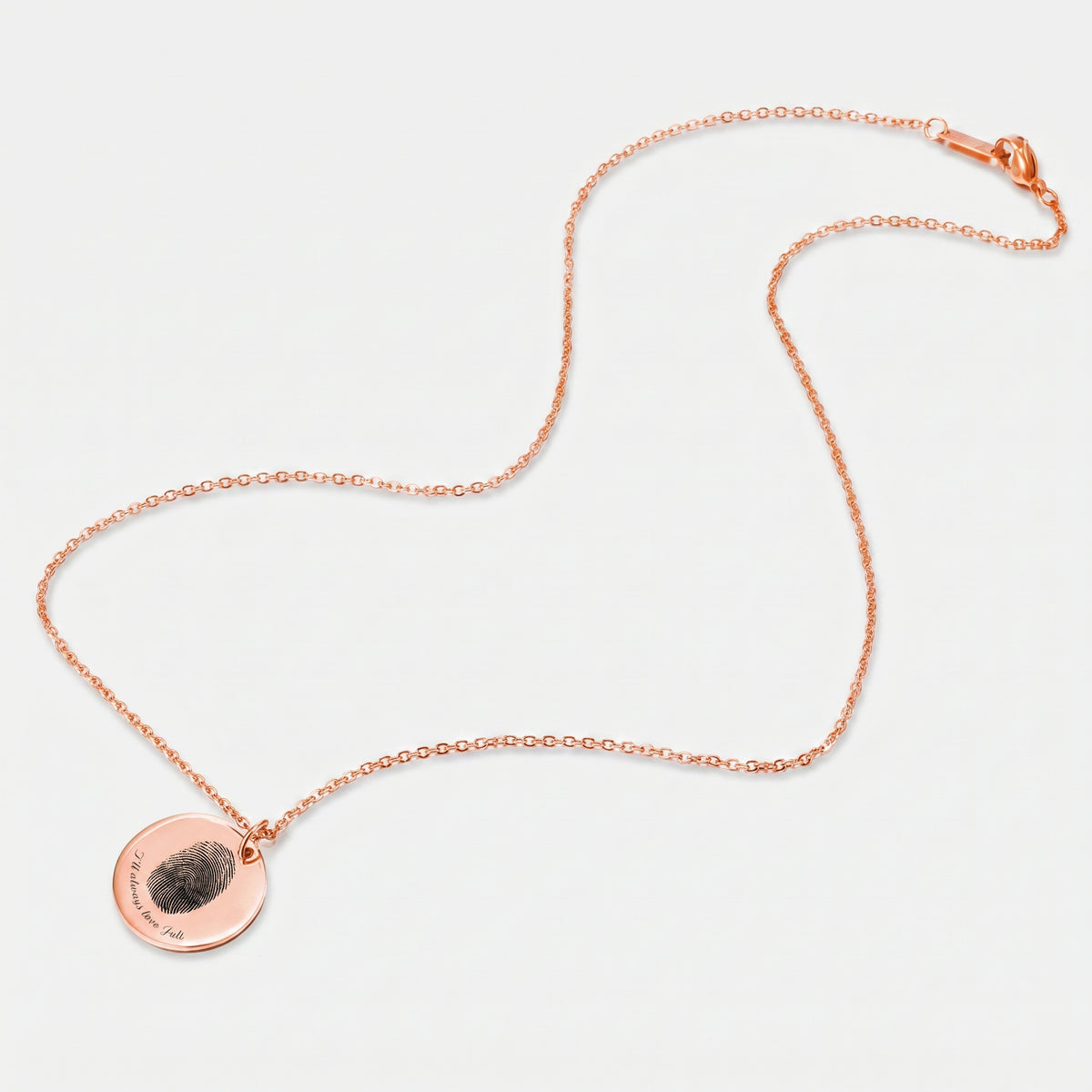 Personalized Curated Fingerprint Necklace