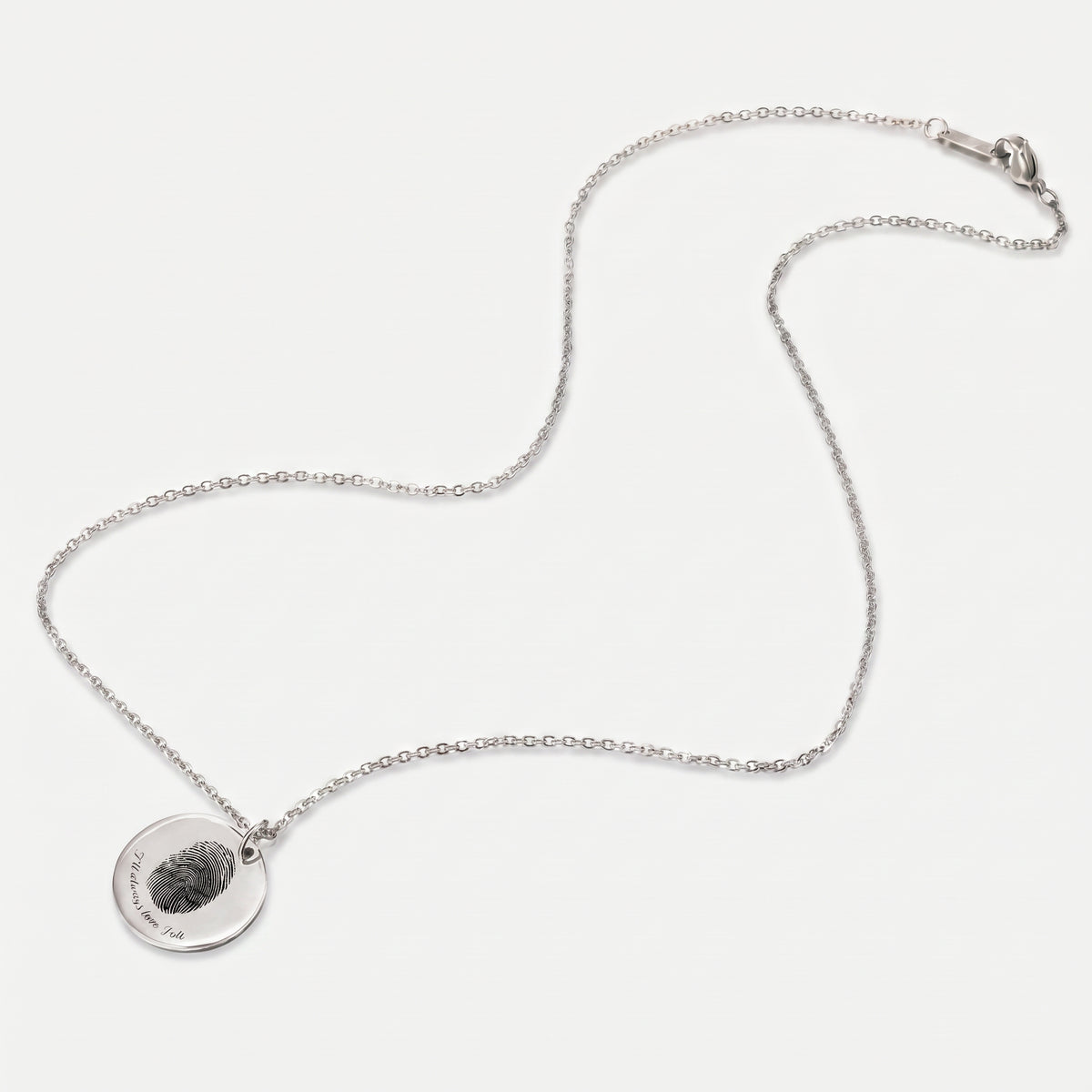 Personalized Curated Fingerprint Necklace