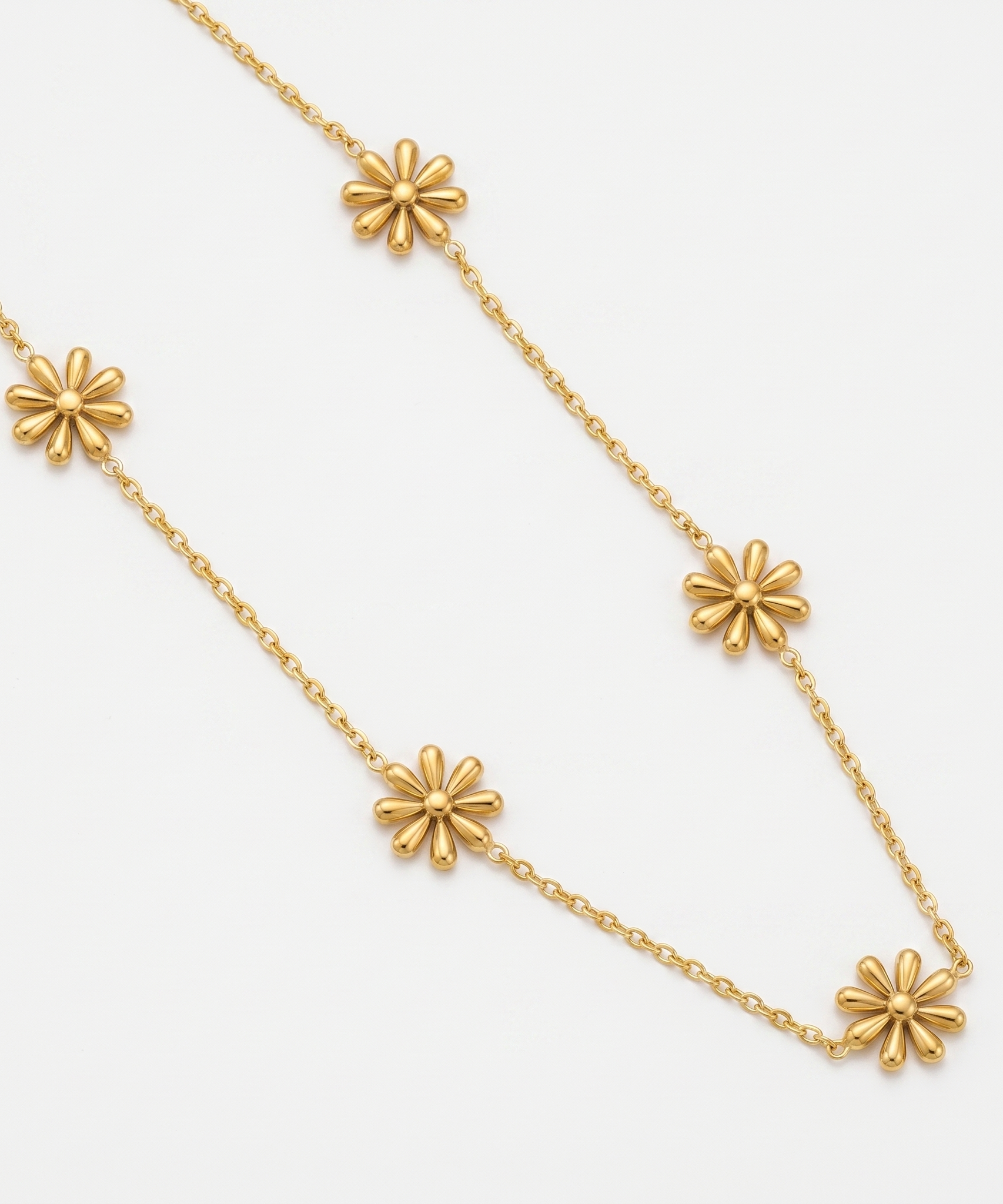 8 Petal Flower Necklace