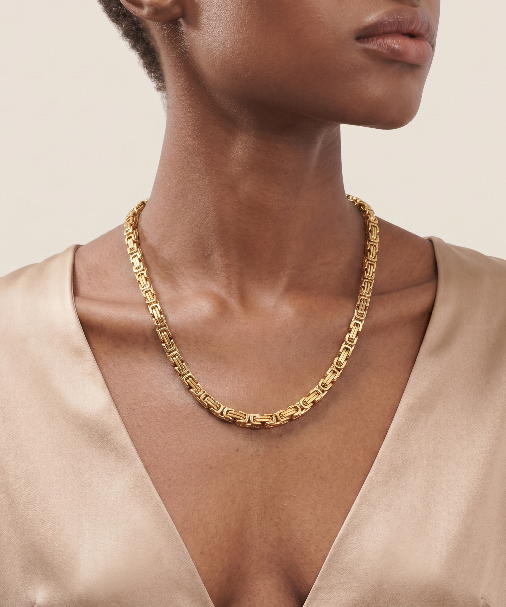 Glazed 52 Link Chain Necklace