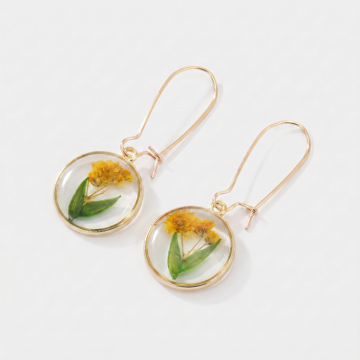Bohemian Dried Flower Earrings