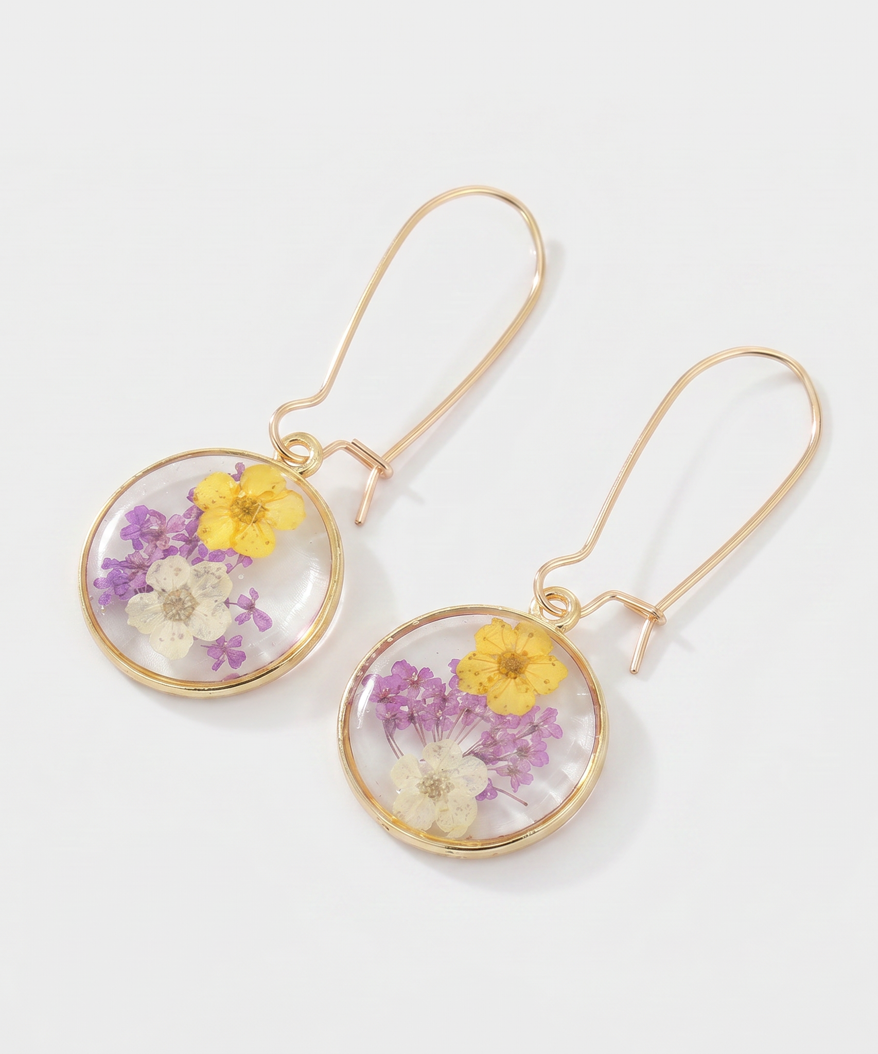 Bohemian Dried Flower Earrings