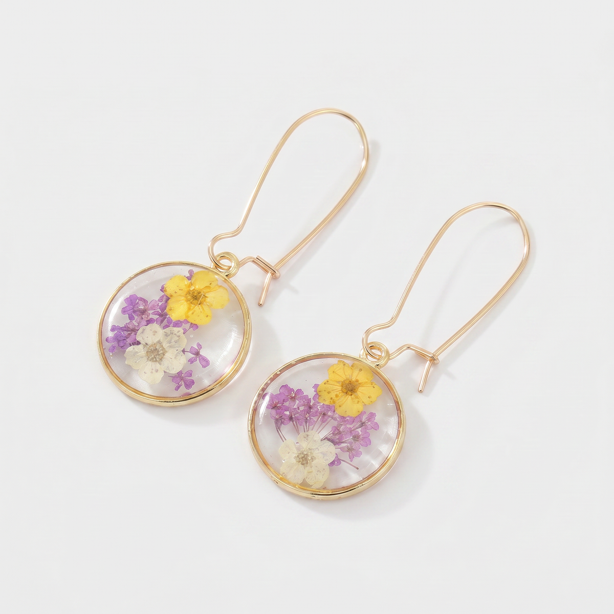 Bohemian Dried Flower Earrings