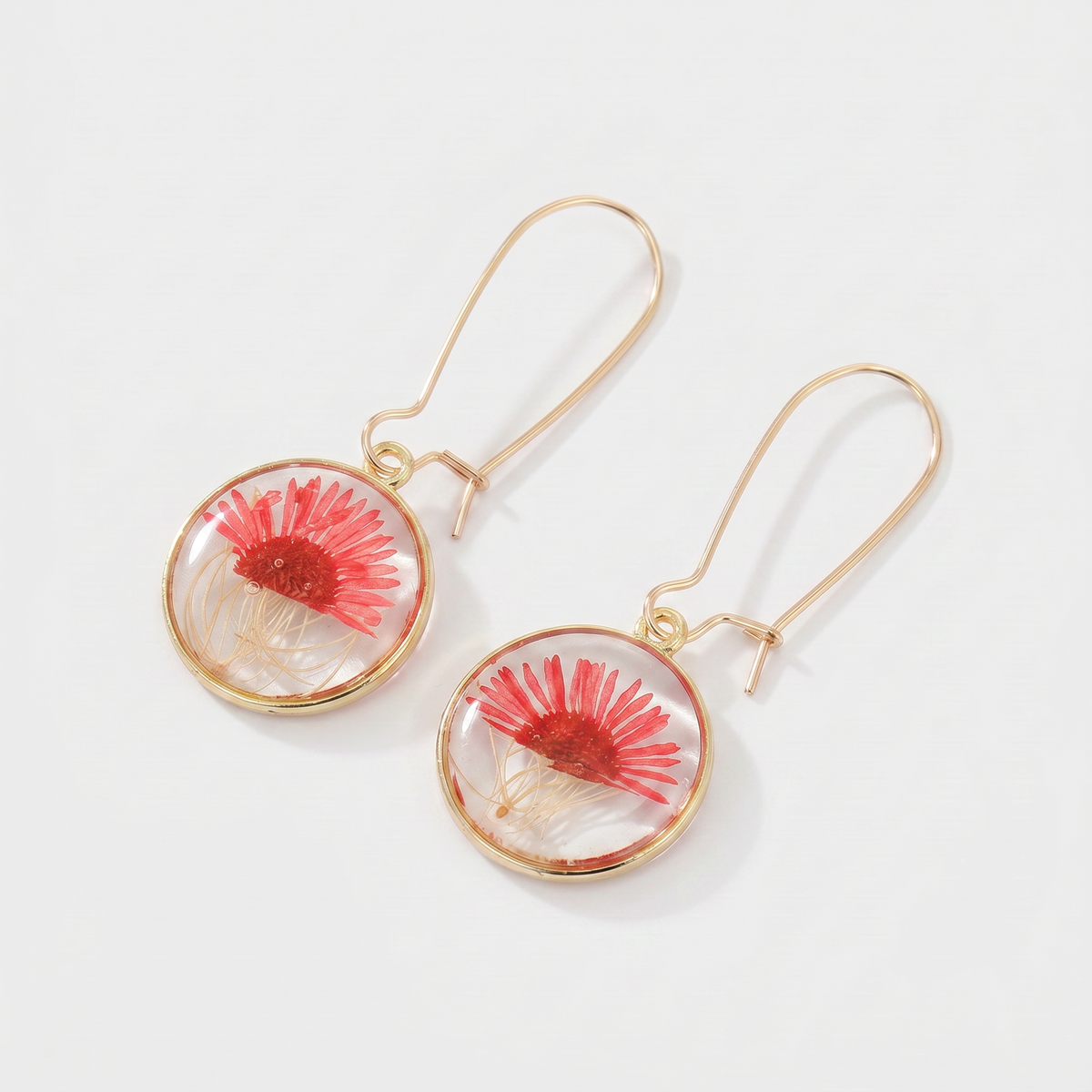 Bohemian Dried Flower Earrings