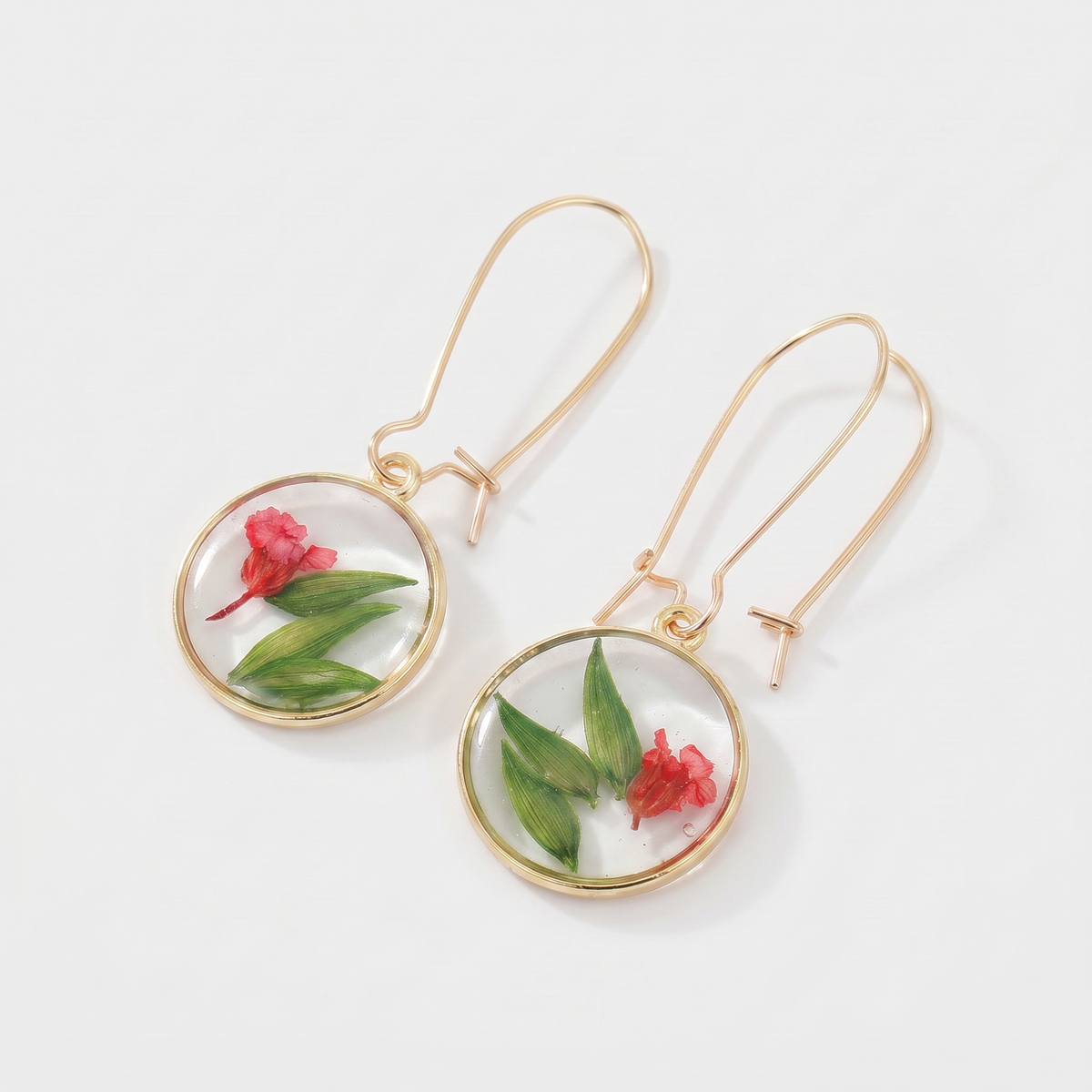 Bohemian Dried Flower Earrings