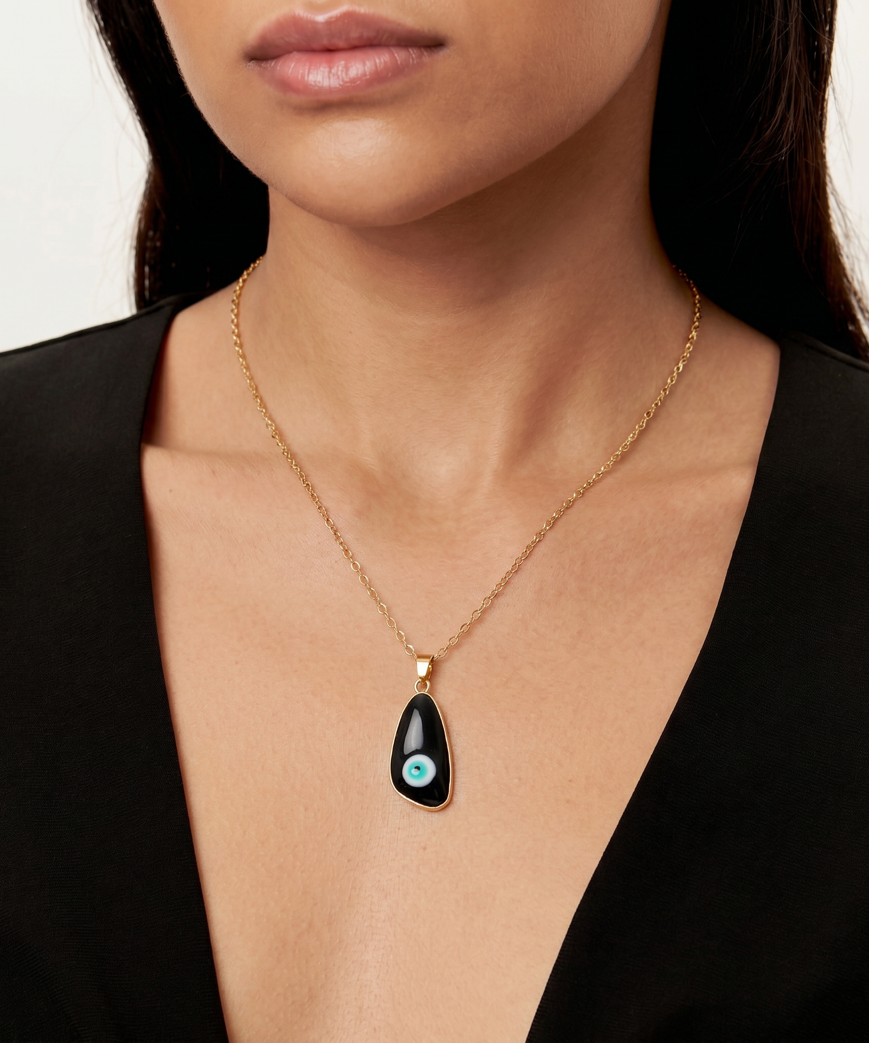 Lucky Eye Drop Necklace