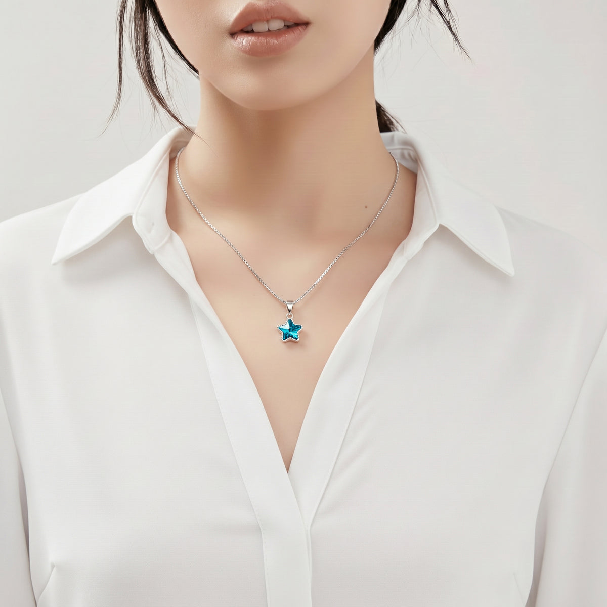 Light-Drenched Star Crystal Pendant (WITHOUT Necklace)
