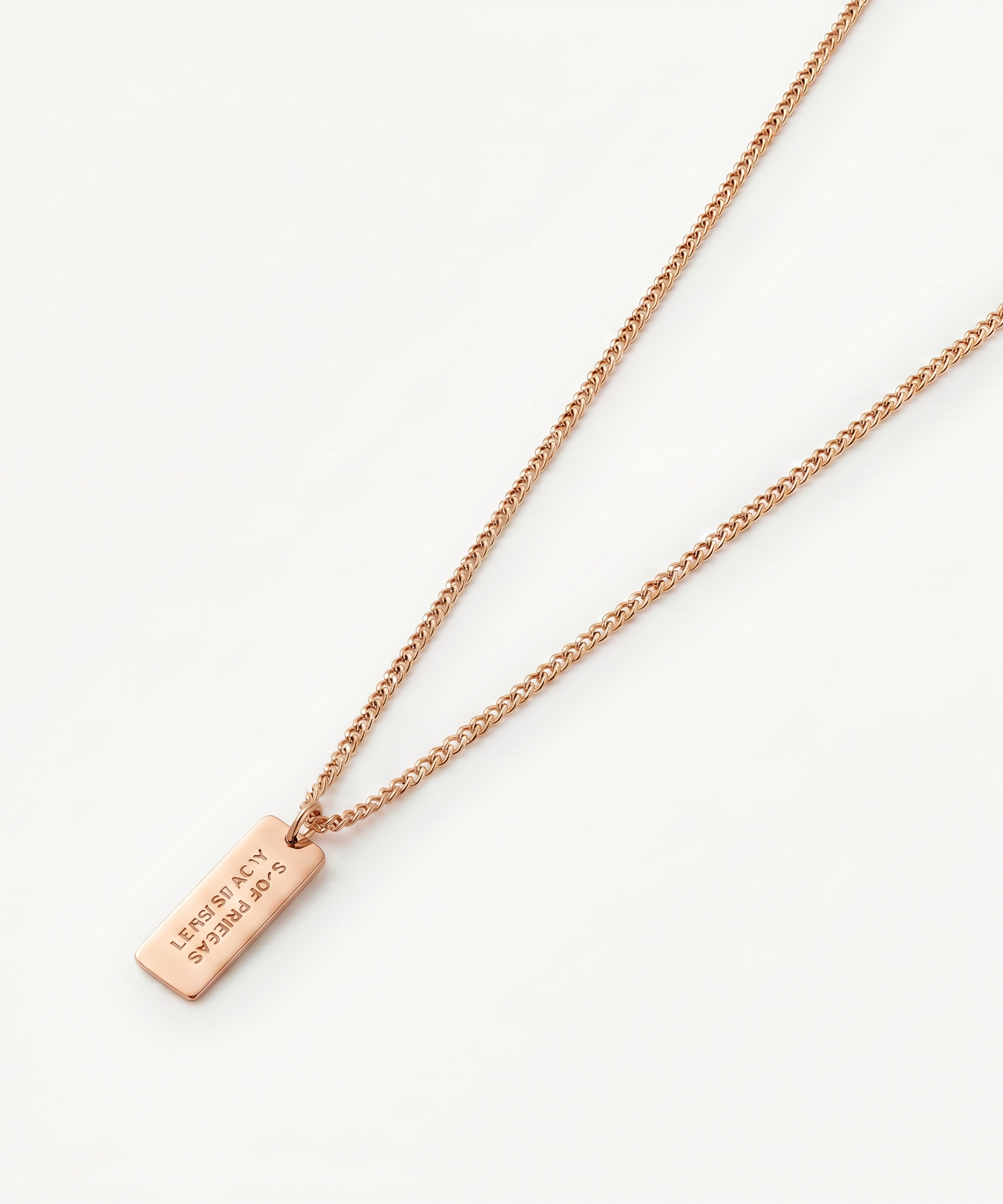 Customized Gold Bar Name Necklace