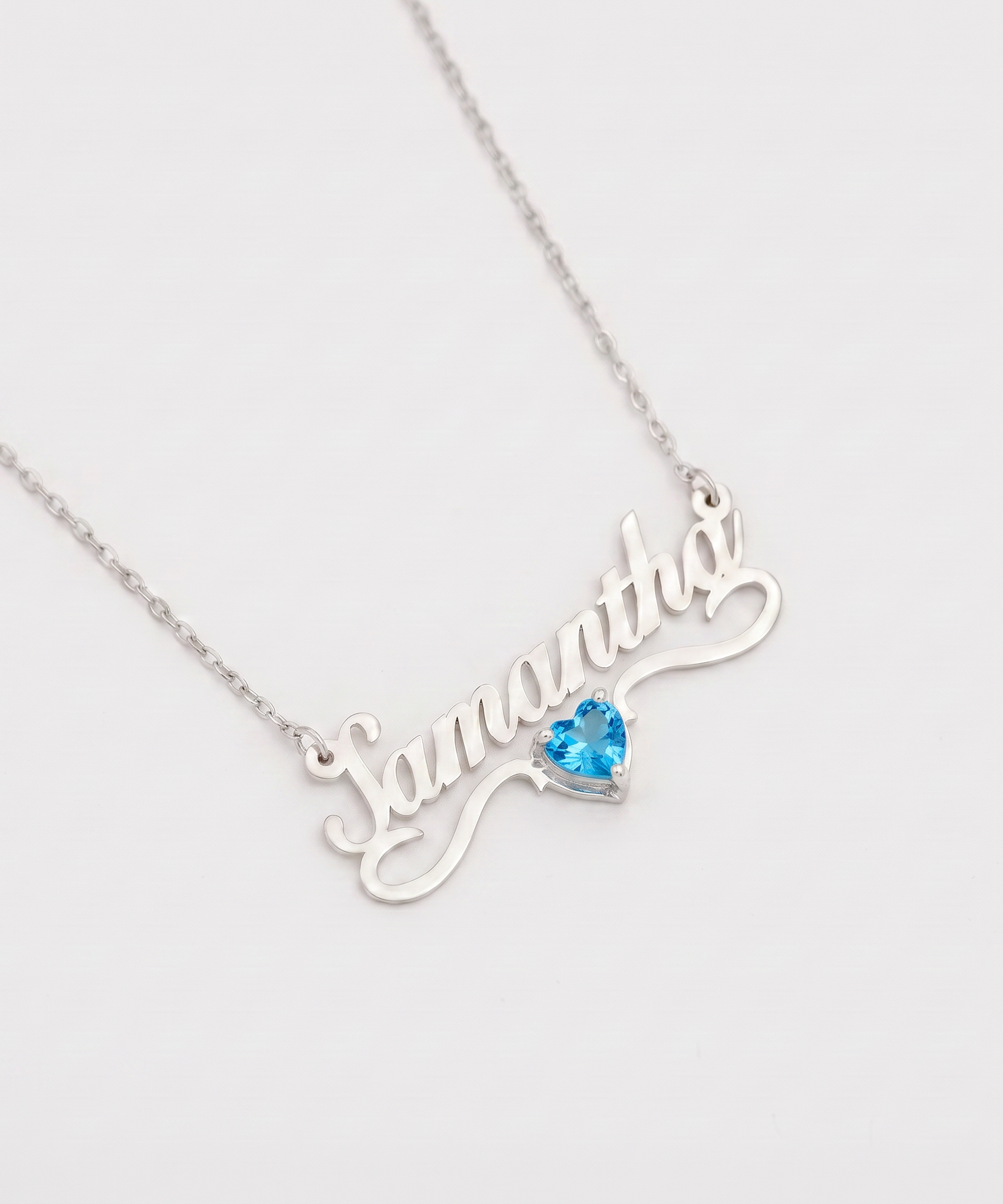 Customized Gleam Crystal Name Necklace