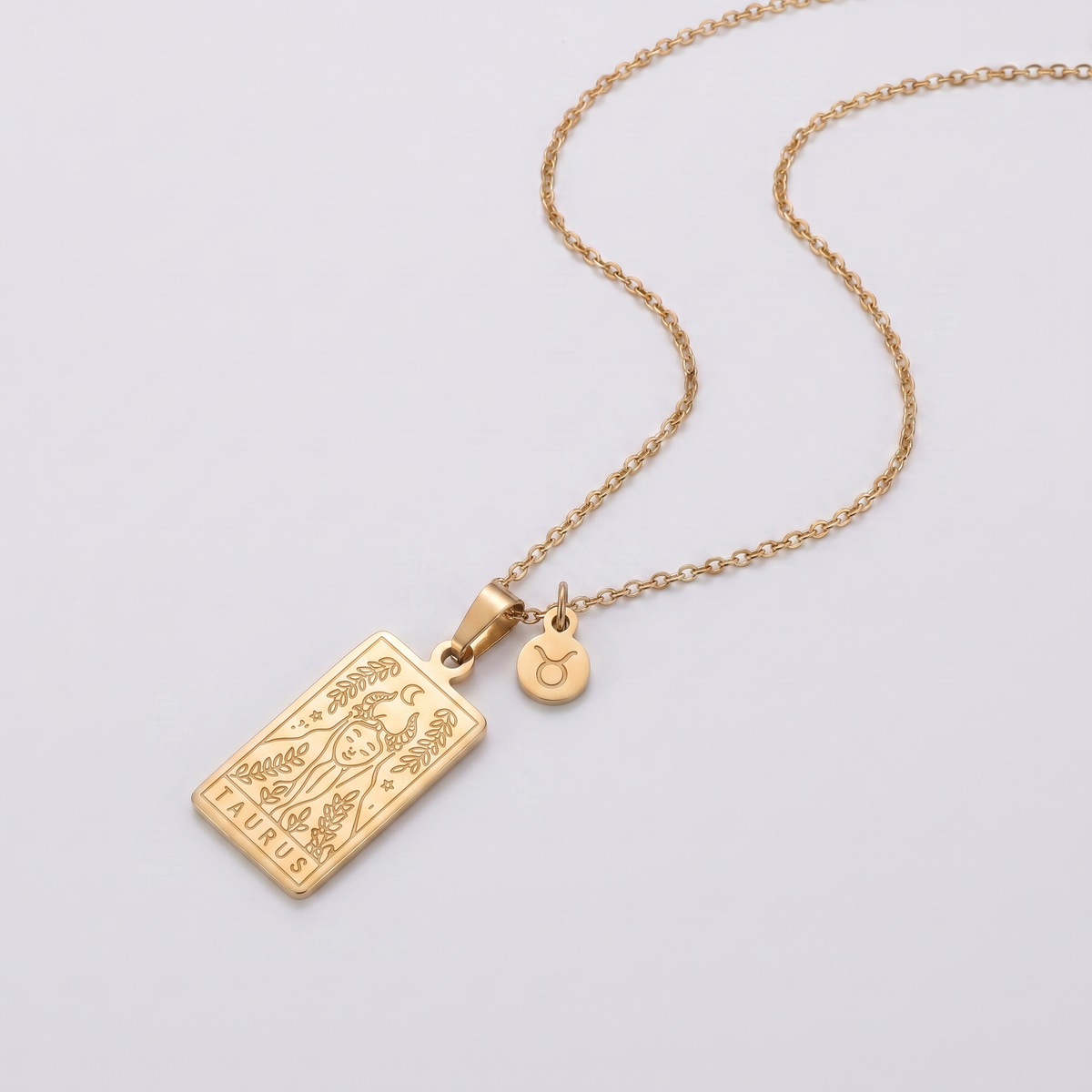 Constellation Engraved Clavicle Necklace