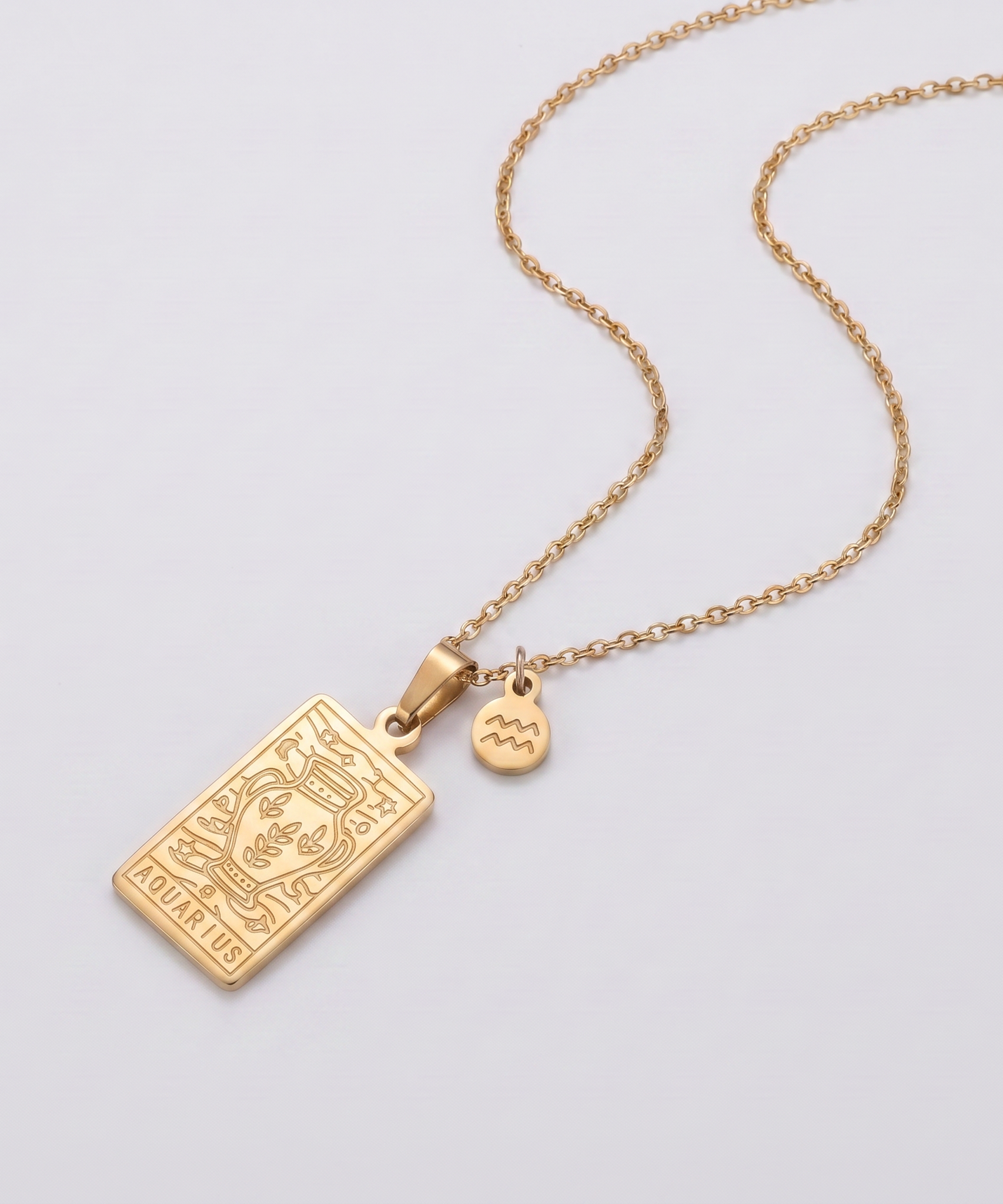 Constellation Engraved Clavicle Necklace
