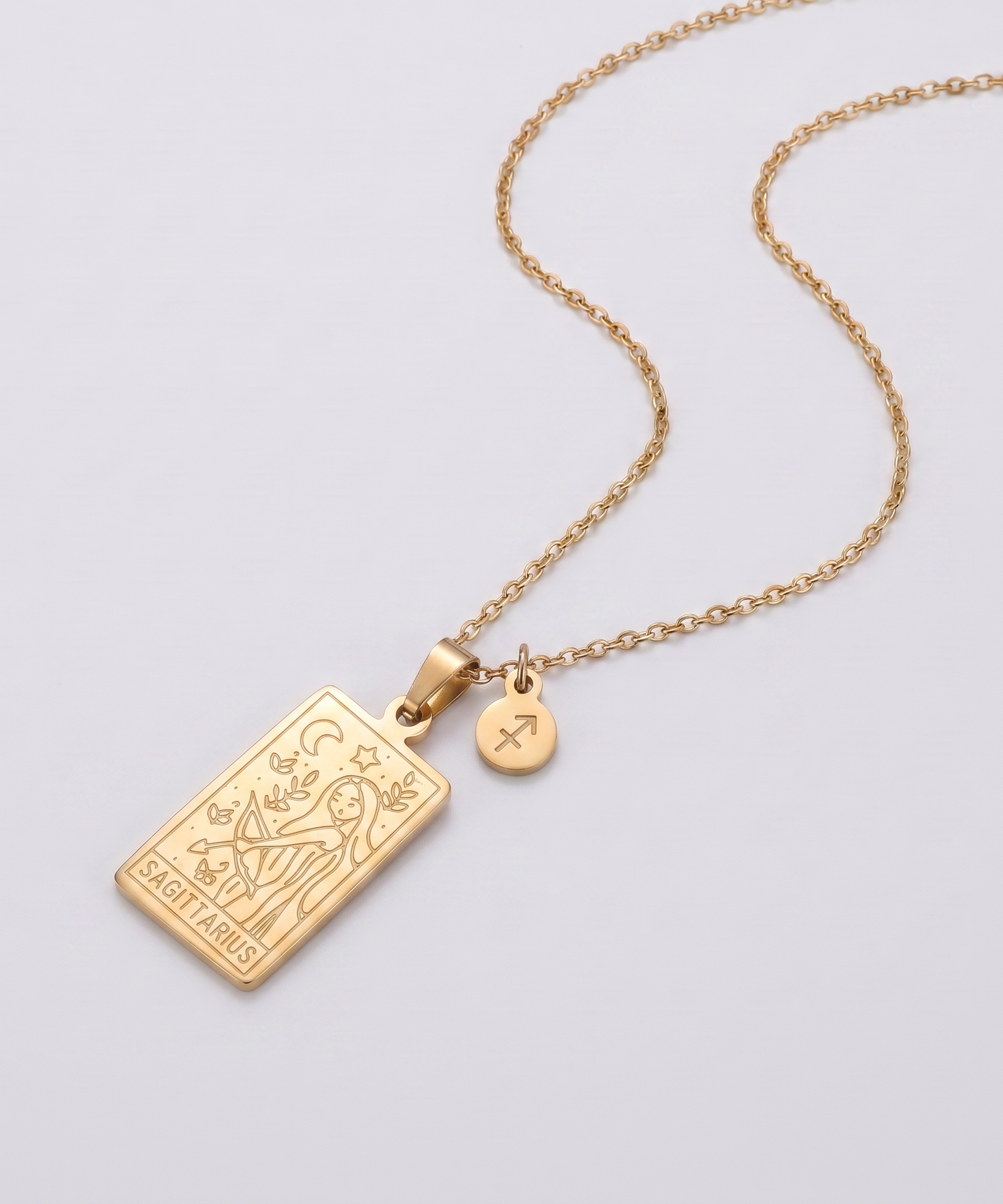Constellation Engraved Clavicle Necklace